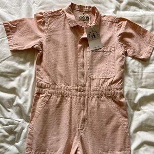 Hey Gang Pink Kids Coveralls